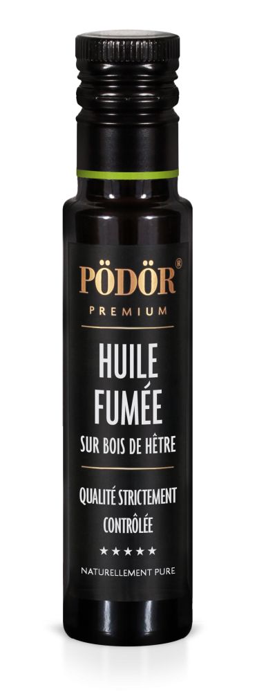 Huile fumée - fumée à froid sur bois de hêtre