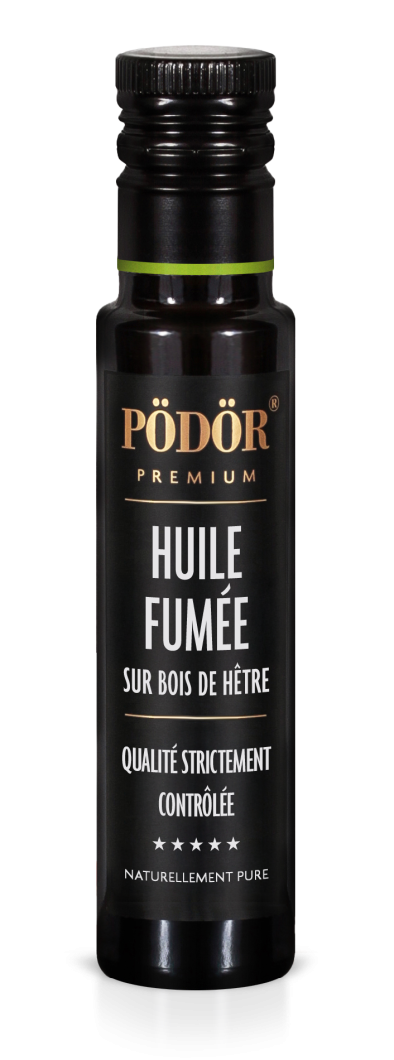 Huile fumée - fumée à froid sur bois de hêtre