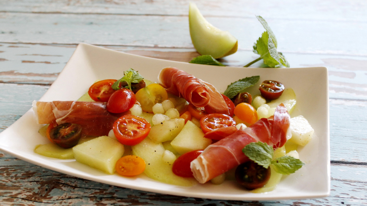 Salade de melon à la menthe