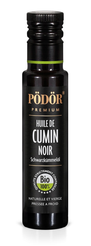 Huile de cumin noir pressée à froid - bio