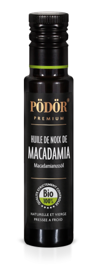 Huile de noix de macadamia pressée à froid - bio Huile de noix de macadamia pressée à froid - bio