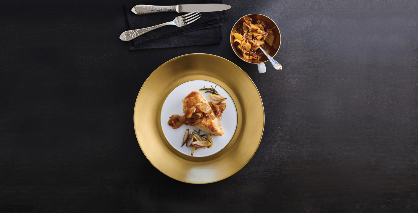 Poitrine de poulet & chutney de poire