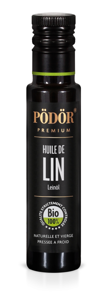 Huile de lin bio pressée à froid