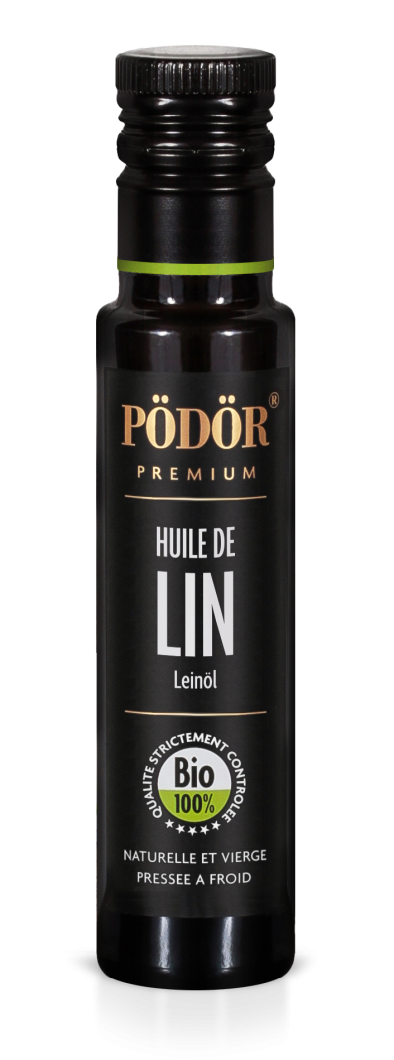 Huile de lin bio pressée à froid