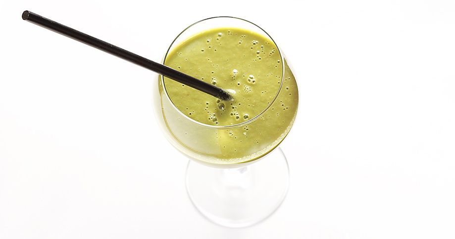 Smoothie vert avec Pödör huiles de chanvre et de noix de macadamia