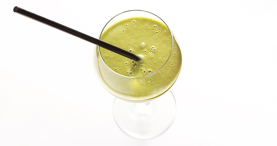 Smoothie vert avec Pödör huiles de chanvre et de noix de macadamia