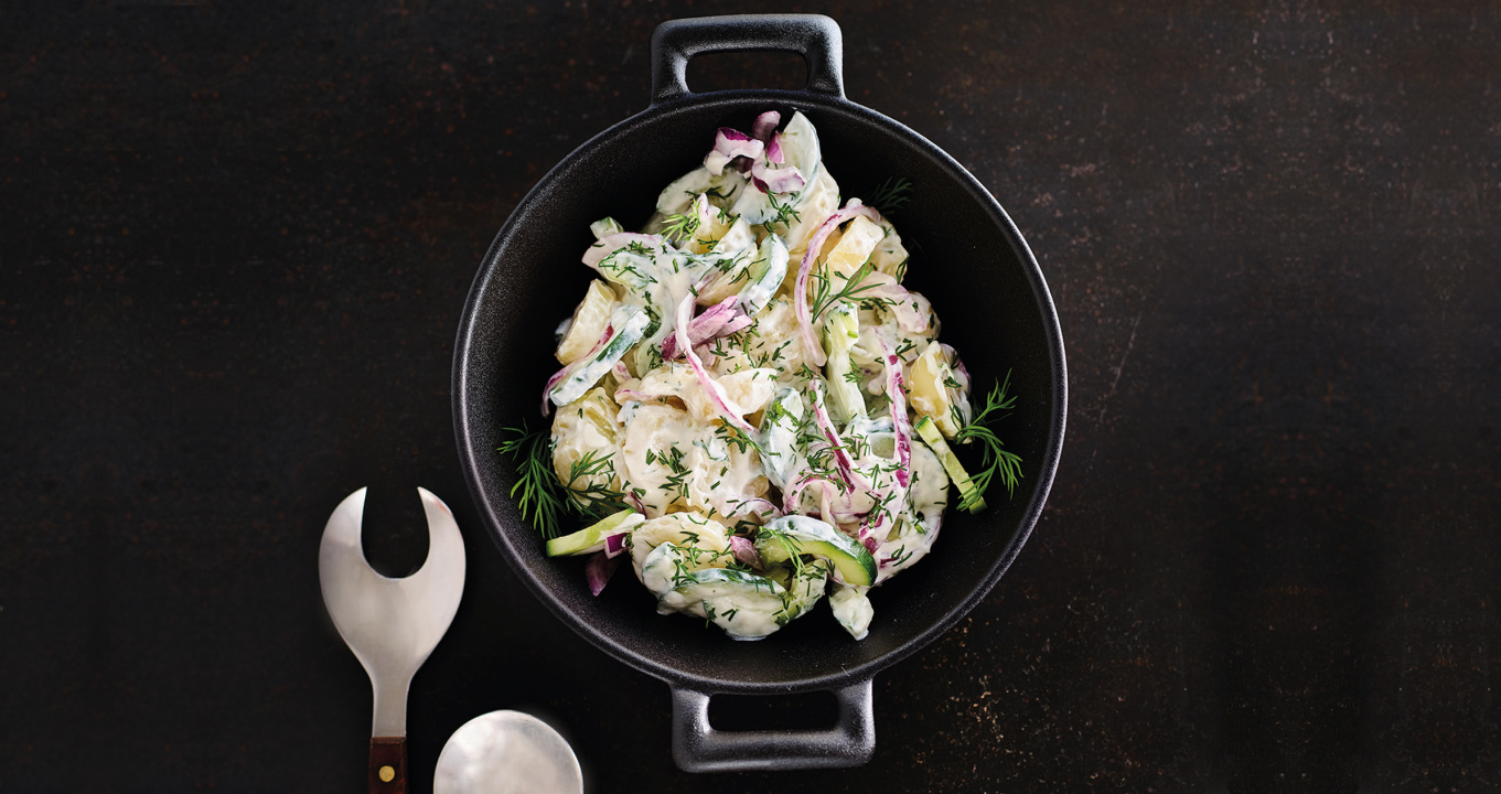 Salade de pommes de terre avec huile de pavot PÖDÖR