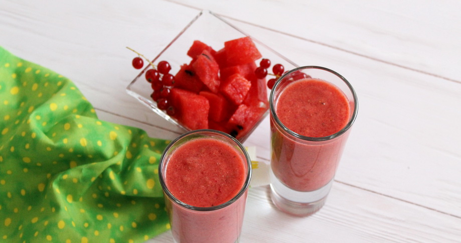 Shake aux groseilles et à la pastèque